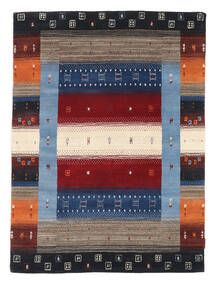 絨毯 ギャッベ ルーム 120X170 ブラック/ダークグレー (ウール, インド)