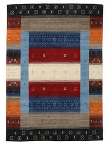 200X290 Tapis Gabbeh Loom Moderne Noir/Marron (Laine, Inde) Carpetvista