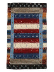 80X150 Tapete Gabbeh Loom Moderno Preto/Castanho (Lã, Índia) Carpetvista