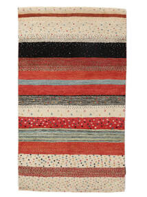 95X163 Tapete Gabbeh Loribaft Moderno Vermelho Escuro/Bege (Lã, Índia) Carpetvista