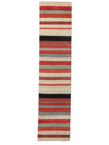  Gabbeh Loribaft Rug 79X348 Wool Dark Red/Beige Small Carpetvista