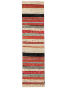  80X307 Striped Small Gabbeh Loribaft Rug Wool, Carpetvista
