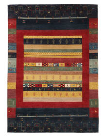  168X238 Striped Gabbeh Loribaft Rug Wool, Carpetvista