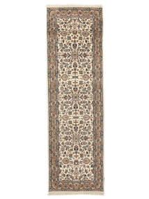  Orientalisk Keshan Indisk 81X253 Hallmatta Brun/Beige Ull, Indien Carpetvista