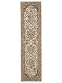 80X300 Keshan Indisk Orientalisk Hallmatta Brun/Beige (Ull, Indien) Carpetvista