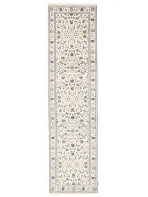  Orientalischer Nain Indisch Teppich 81X311 Läufer Beige/Gelb Wolle, Indien Carpetvista