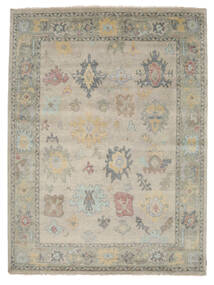270X362 Usak Indisch Teppich Orientalischer Dunkelgelb/Beige Großer (Wolle, Indien) Carpetvista