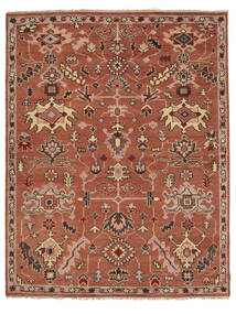 237X303 絨毯 オリエンタル ウサク インド 茶色/ダークレッド (ウール, インド) Carpetvista