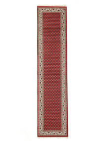 80X344 絨毯 Mir インド オリエンタル 廊下 カーペット ダークレッド/茶色 (ウール, インド) Carpetvista