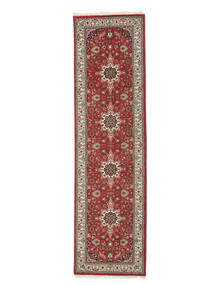  Keshan Indo Rug 81X295 Wool Dark Red/Brown Small Carpetvista