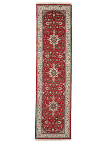 Orientalsk Keshan Indisk Teppe 80X303Løpere Mørk Rød/Brun Ull, India Carpetvista