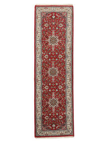  Orientalsk Keshan Indisk Teppe 80X248Løpere Mørk Rød/Brun Ull, India Carpetvista