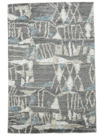  Moroccan Berber - Indo 159X240 Wool Rug Dark Grey/Grey Small Carpetvista