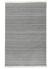 160X230 Kelim Modern Teppich Moderner Dunkelgrau/Grau (Wolle, Indien) Carpetvista