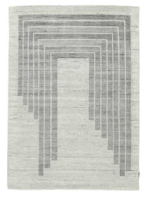  165X232 Wool/Bambusilk Loom - Indo Matto Harmaa/Vihreä Intia Carpetvista