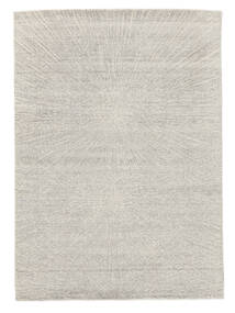  172X241 Wool/Bambusilk Loom - Indo Matto Keltainen/Harmaa Intia Carpetvista