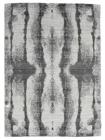  167X233 Wool/Bambusilk Loom - Indo Teppich Grau/Dunkelgrau Indien Carpetvista