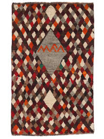 109X171 Moroccan Berber - Afghanistan Rug Modern Black/Dark Red (Wool, Afghanistan) Carpetvista