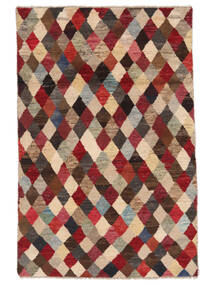 112X171 Tappeto Moroccan Berber - Afghanistan Moderno Rosso Scuro/Marrone (Lana, Afghanistan)