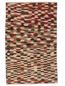 絨毯 Moroccan Berber - Afghanistan 116X187 ダークレッド/ブラック (ウール, アフガニスタン)