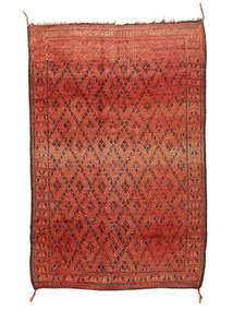 Berber Moroccan - Mid Atlas Vintage Teppich 197X296 Dunkelrot/Rot (Wolle, Marokko)