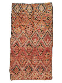  Berber Moroccan - Mid Atlas Vintage 197X345 Bruin/Donkerrood Carpetvista