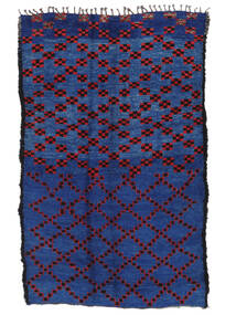  Berber Moroccan - Mid Atlas Vintage 180X282 Wol Vloerkleed Donkerblauw/Zwart Carpetvista