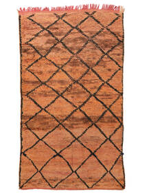 Berber Moroccan - Mid Atlas Vintage Teppich 182X320 Braun/Schwarz Wolle, Marokko Carpetvista