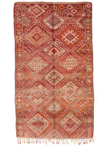Berber Moroccan - Mid Atlas Vintage Teppich 177X308 Dunkelrot/Braun Wolle, Marokko Carpetvista