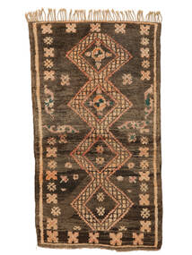  105X184 Berber Moroccan - Mid Atlas Vintage Teppe Brun/Svart Marokko Carpetvista