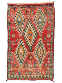  Berber Moroccan - Mid Atlas Vintage 193X294 Vuneni Tepih Crvena/Tamno Crvena Sag Carpetvista