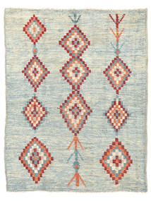 109X143 絨毯 Moroccan Berber - Afghanistan モダン グリーン/グレー (ウール, アフガニスタン) Carpetvista