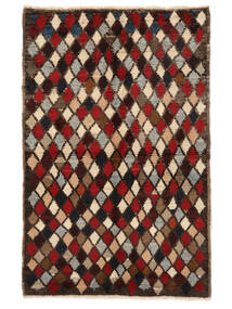  Moroccan Berber - Afghanistan 93X142 Wol Vloerkleed Zwart/Donkerrood Klein Carpetvista