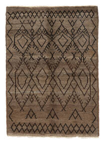 Moroccan Berber - Afghanistan Rug 99X139 Brown/Black Wool, Afghanistan Carpetvista