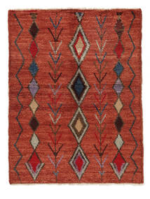 Moroccan Berber - Afghanistan Rug 99X131 Dark Red/Black Wool, Afghanistan Carpetvista