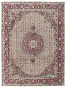 Moud Teppich 298X380 Braun/Dunkelrot Großer Wolle, Persien/Iran