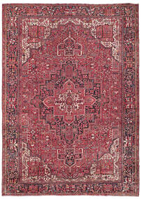 Tapete Oriental Heriz 309X410 Vermelho Escuro/Vermelho Grande (Lã, Pérsia/Irão)