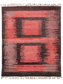  Moroccan Berber - Indo 244X305 Wool Rug Red/Black Large Carpetvista