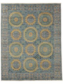 絨毯 オリエンタル ウサク インド 242X308 ダークグレー/ダークターコイズ (ウール, インド)