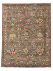 242X313 絨毯 オリエンタル ウサク インド 茶色 (ウール, インド) Carpetvista