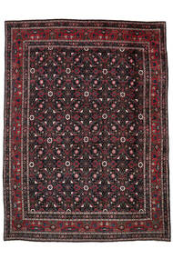  Persialainen Farahan Matot Matto 400X553 Musta/Tummanpunainen Isot (Villa, Persia/Iran)