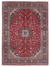 Tapete Oriental Kashan Fine 334X462 Vermelho Escuro/Preto Grande (Lã, Pérsia/Irão)