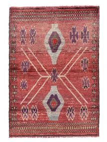  Moroccan Berber - Afghanistan 111X161 Tummanpunainen/Punainen Carpetvista