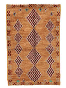 Moroccan Berber - Afghanistan Matto 84X130 Ruskea/Tummanpunainen Villa, Afganistan Carpetvista