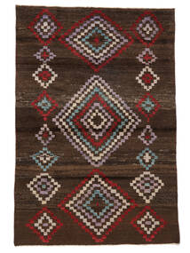 絨毯 Moroccan Berber - Afghanistan 113X170 黒/茶 (ウール, アフガニスタン)