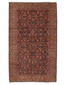 Tapete Persa Mohadjeran 314X544 Vermelho Escuro/Preto Grande (Lã, Pérsia/Irão)
