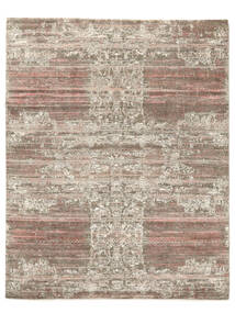  Contemporary Design Rug 238X300 Wool Brown/Orange Large Carpetvista