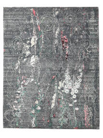 絨毯 Contemporary Design 242X306 ダークグレー/ブラック (ウール, インド)
