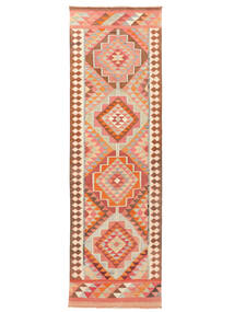 108X351 Herki Kelim Vintage Modern Hallmatta Brun/Röd (Ull, Turkiet) Carpetvista
