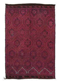  Kelim Vintage Türkei 166X245 Vintage Wollteppich Dunkelrot/Schwarz Carpetvista